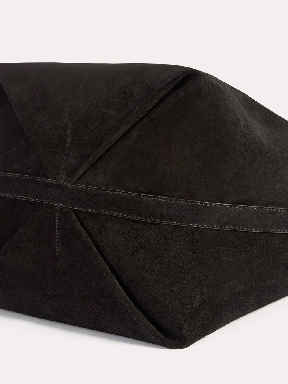 Toteme Espresso Suede Belted Tote Bag - Elegant Everyday Carry- Gently Used! - Picture 5 of 8